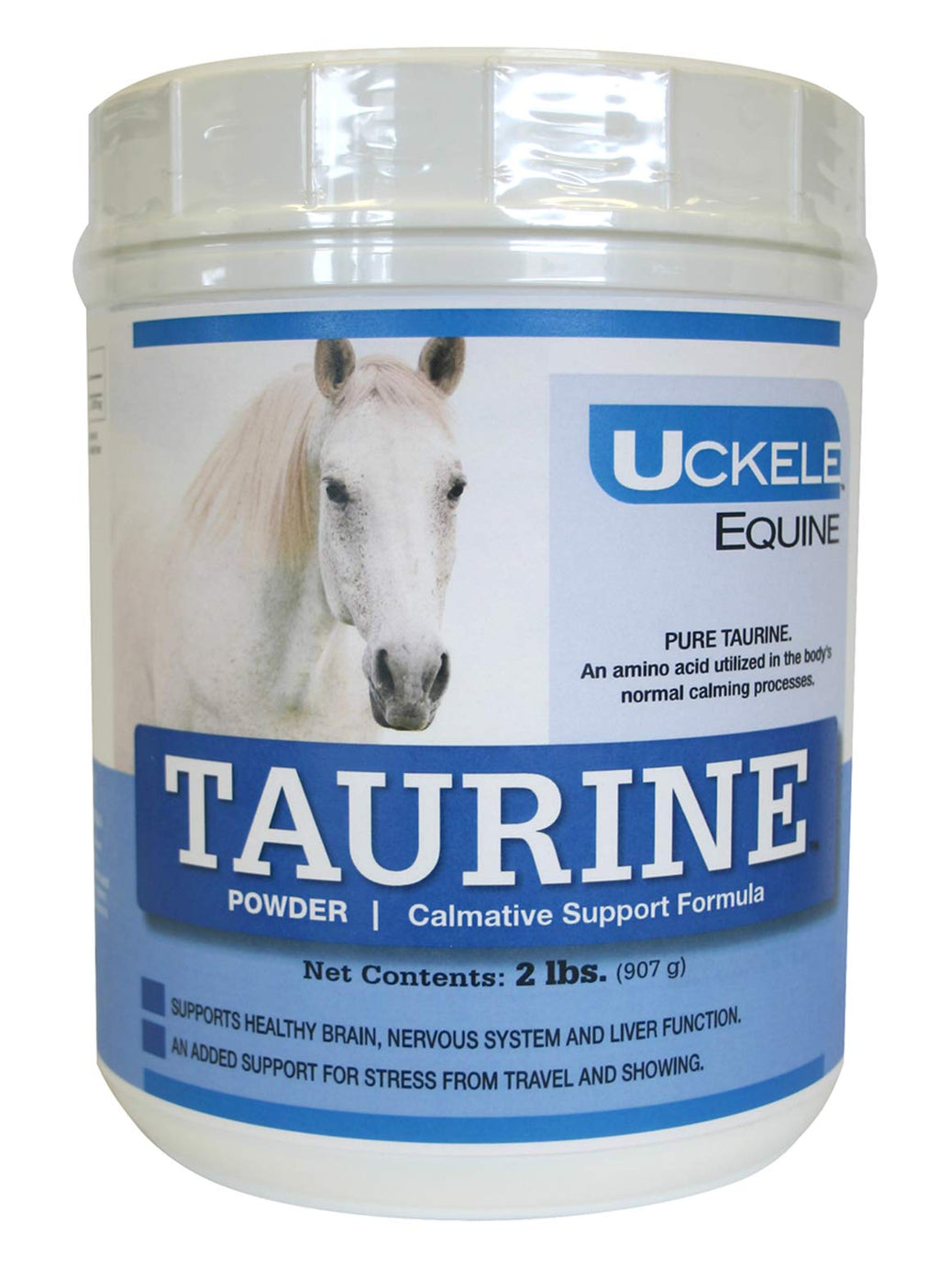 Uckele Taurine Horse Supplement - Calmative Support Formula for Horses - Equine Vitamin & Mineral Supplement - 2 pound (lb)