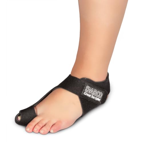 DARCO GTS Black Great Toe Alignment/Bunion Adjustable Splint for Hallux Valgus and Other Joint Conditions (SM/Left W5-7.5/M7-9.5) SM/LEFT W5-7.5/M3.5-6