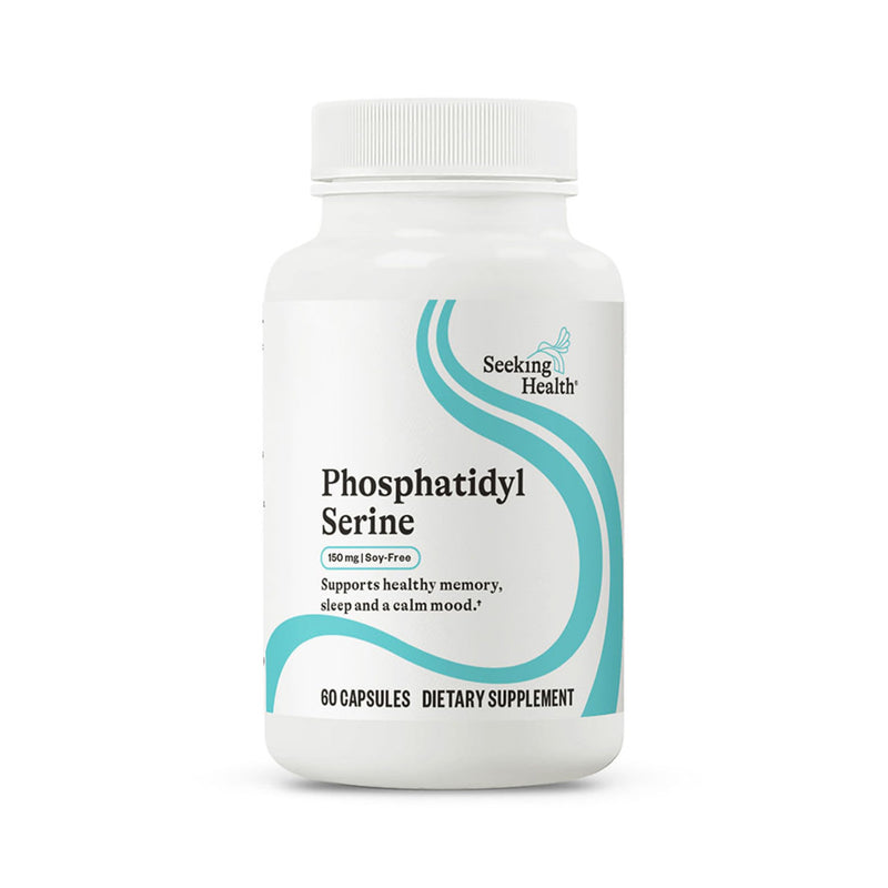 Seeking Health Phosphatidyl Serine - Brain Support Supplement with Sunflower Oil & Phospholipids - Vegetarian & Gluten-Free Capsules - 150 mg, 60 Capsules