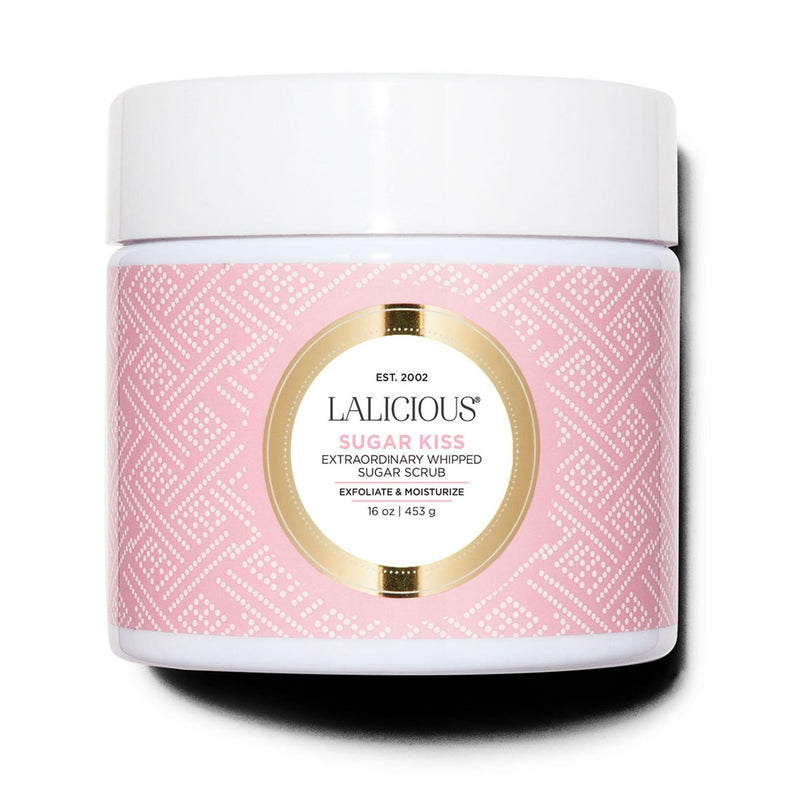 LALICIOUS Extraordinary Sugar Kiss Sugar Scrub, Exfoliating Body Scrub with Coconut Oil & Honey, Moisturizing Body Exfoliator for Glowing Radiant Hydrating Skin, Zero Greasy, No Parabens - 16oz - BeesActive Australia