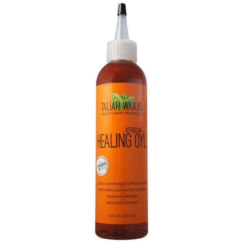 Taliah Waajid Black Earth Products African Healing Oyl | Total Body Oil | Softens, Moisturize, Coats, and Protects Hair & Skin | Infused with Vitamin E, Olive Oil, and Sunflower Oil- 8oz (T128) 2-Pack 8 Fl Oz (Pack of 2)