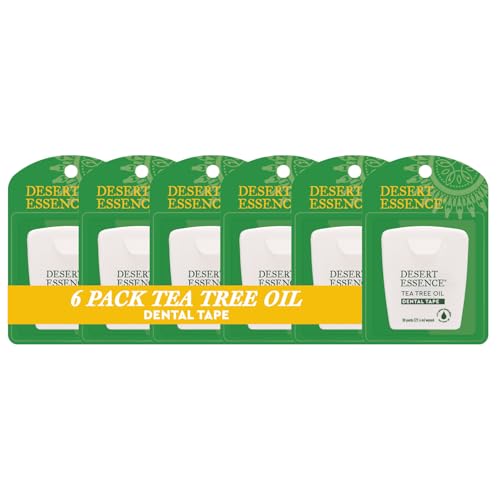 Desert Essence Tea Tree Oil Dental Tape, 30 Yards Each, 6-Pack