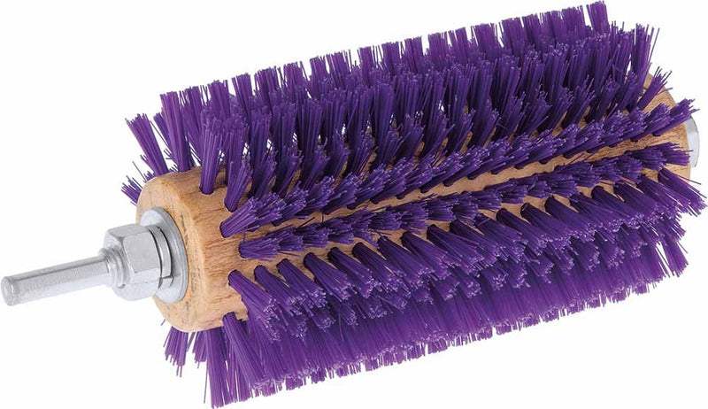 Weaver Leather Mini Roto Brush for Livestock, Wool/Hair Stimulating and Grooming Brush for Goat Sheep Cattle, Use with Drill, Coat Deshedding Tool 5-3/8" Long - BeesActive Australia