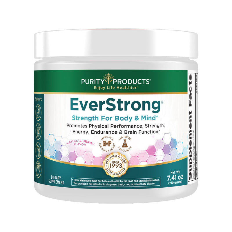 Purity Products EverStrong Creapure Creatine Powder with Boron | (FruiteX-B PhytoBoron) & CoffeeBerry Extract - Boosted with 1000 IU Vitamin D - Muscle Matrix Blend - Berry Burst (210 g)