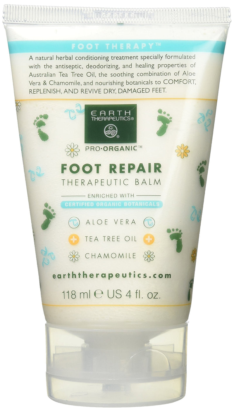 Earth Therapeutics, Foot Repair Balm, 4 Ounce 4 Ounce (Pack of 1)