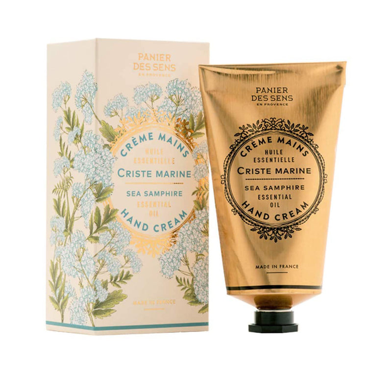 Panier des Sens - Hand Cream for Dry Cracked Hands and Skin – Sea Samphire Hand Lotion, Moisturizer, Mask - With Shea Butter and Olive Oil - Hand Care Made in France 97% Natural Ingredients - 2.5floz 2.6 Fl Oz (Pack of 1) - BeesActive Australia
