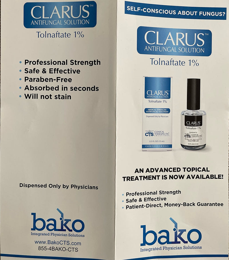 Clarus Solution Antifungal 1%, 0.5 floz - BeesActive Australia