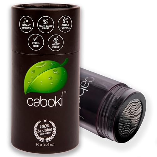 Caboki Hair Fibers for Thinning Hair – Plant-Based Powder - 30g Black