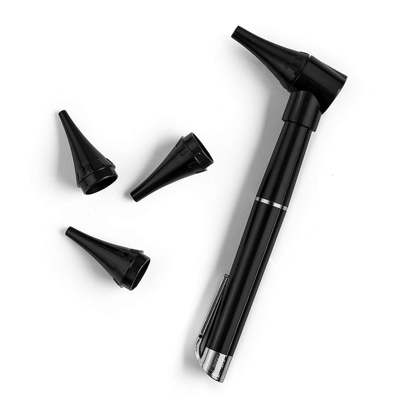 PrimaCare DL-4112 Mini Diagnostic Otoscope Kit with High Resolution LED Ear Light, Medical LED Pocket Clip Otoscope for Nurse, Student, Doctors EMT, 3 Sized Speculas - BeesActive Australia