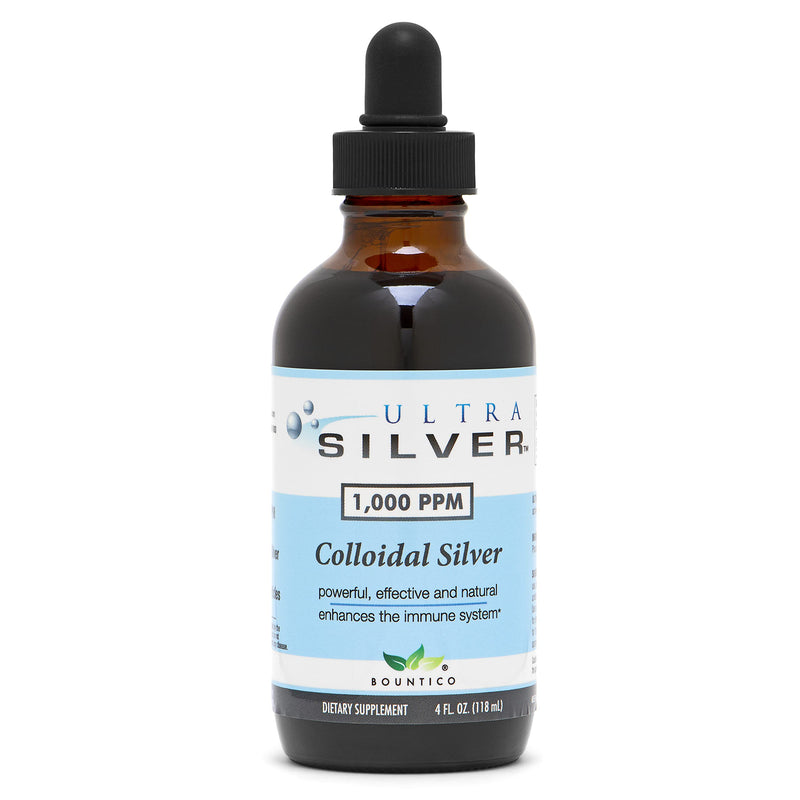 Ultra Silver¬Æ Colloidal Silver | 1,000 PPM, 4 Oz (118mL) | Mineral Supplement | True Colloidal Silver - with Dropper Unflavored 4 Fl Oz (Pack of 1)
