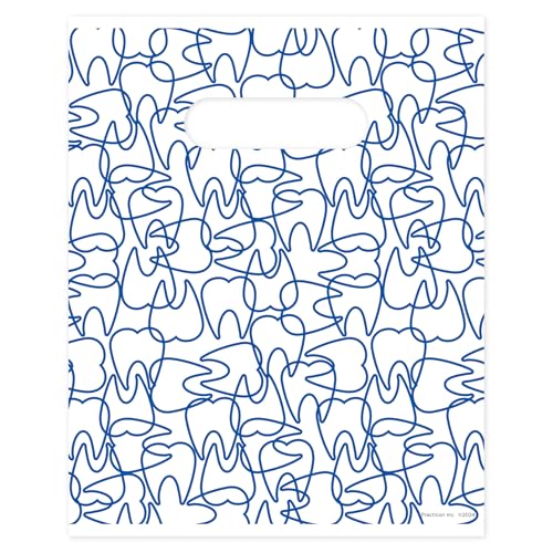 Molar Mix-Up Dental Bags, 8" x 10", 100 Pack 8" x 10"