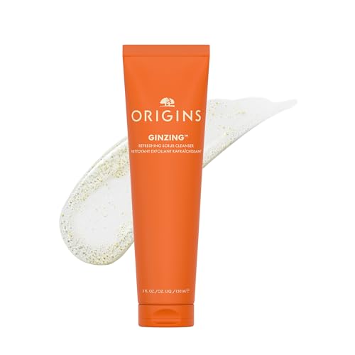 Origins GinZing Gentle Exfoliating Cleanser | Visibly Refines Pores & Brightens | With Caffeine, Ginseng & Jojoba Beads, 5 Fl Oz 5 Fl Oz (Pack of 1)