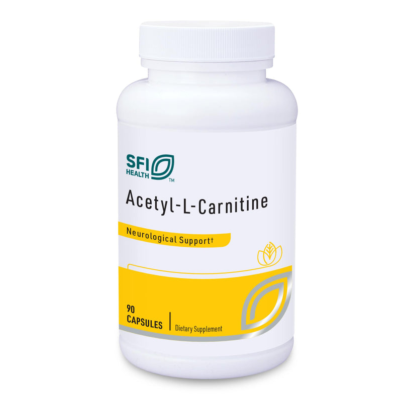 Klaire Labs SFI Health Acetyl-L-Carnitine 500 mg, 90 Capsules | Promotes Cognitive Health, Energy Production & Brain Support, Hypoallergenic Acetyl L-Carnitine Supplement
