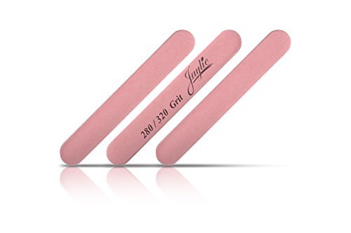 Mini Pink Salon Cushion Board Nail Files 280/320 Very Fine (50 Pack) 50 Count (Pack of 1)