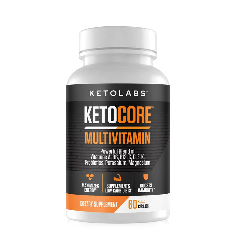 Ketolabs Ketocore Keto Vitamins | Keto Multivitamin for Women & Men | Keto Supplements & Pills for Ketosis, Low Carb & Carnivore Diets | No Keto Flu | Rich in Magnesium & Potassium | 60 Capsules 60 Count (Pack of 1) - BeesActive Australia