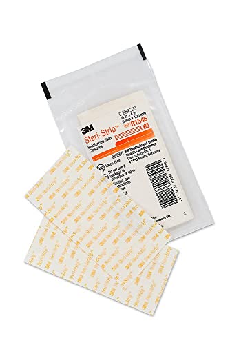 3M™ Steri-Strip™ Reinforced Adhesive Skin Closures, R1546, 1/4 in x 4 in (6 mm x 100 mm), 50 Bag/Carton, 4 Carton/Case