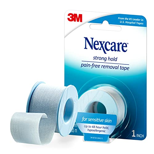 Nexcare Strong Yet Pain Free Tape, Tears Easily, For Sensitive Skin, 1 Roll
