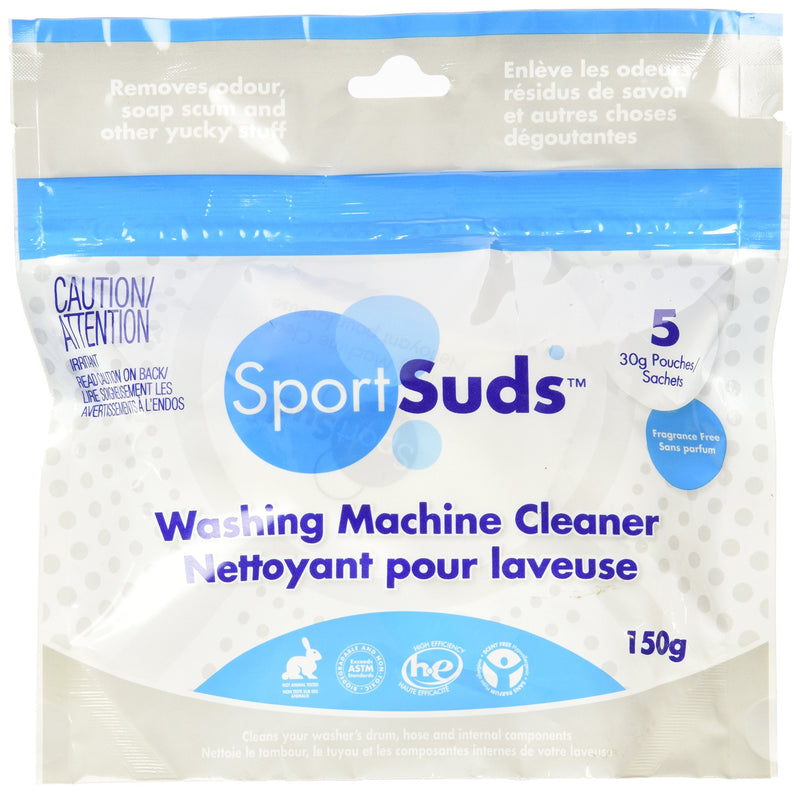 Sport Suds Washing Machine Cleaner, 5 Pouch - BeesActive Australia
