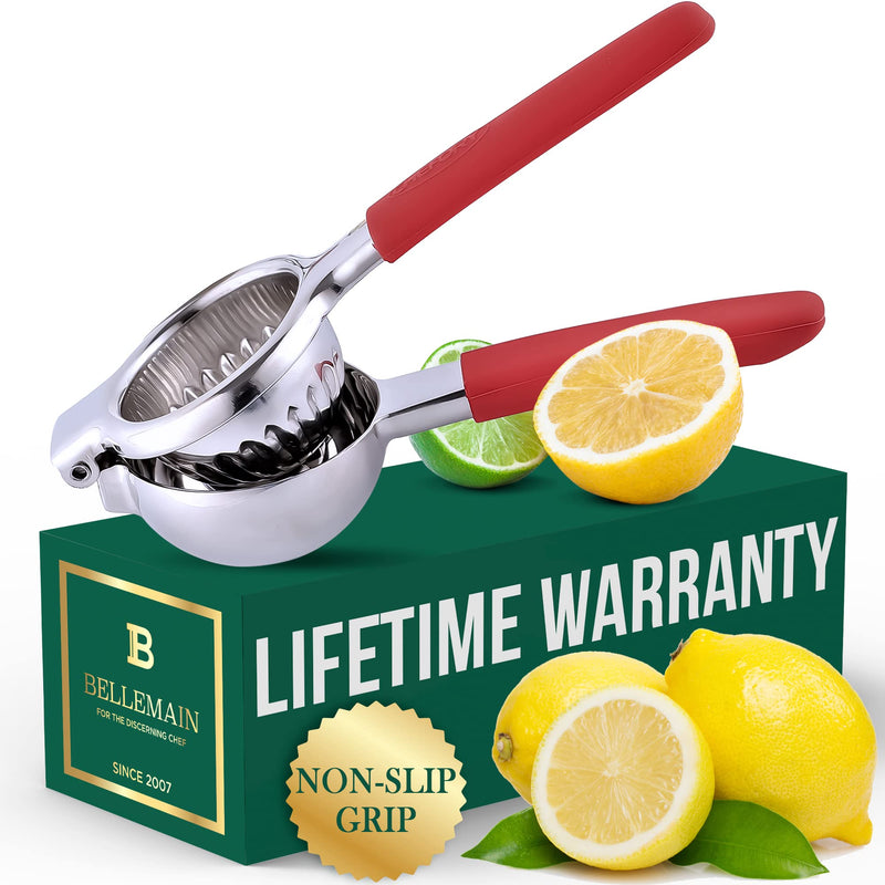 Bellemain Citrus Juicer | Metal Lemon Squeezer | Lime and Lemon Juicer Stainless Steel with Silicone Handles | Manual Juicer, Citrus Squeezer, Hand Held Juicer | Bar Juicer for Bartender Accessories - BeesActive Australia
