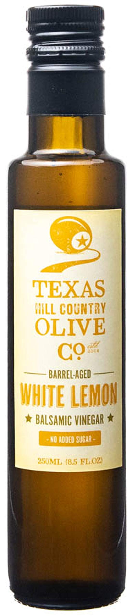 Terra Verde White Lemon Balsamic Vinegar - Gourmet Barrel Aged Infused Balsamic Vinegar - Great for Dressing Dipping Glazing - No Artificial Flavors or Added Sugar - Made in Texas (8.5 oz) 8.45 Fl Oz (Pack of 1) - BeesActive Australia