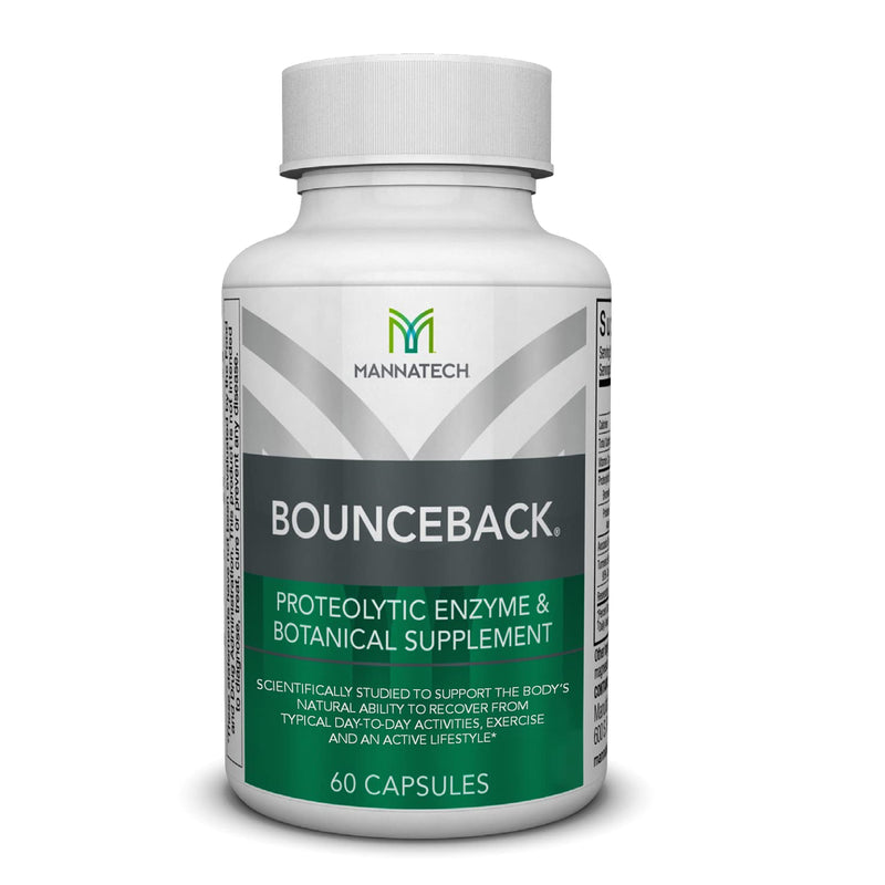 Mannatech - BounceBack® - Joint Support - 60 Capsules | Contains Proteolytic Enzyme Blend, Phytosterols, Turmeric Extract, Supports Cartilage Health, Daily Mobility Support