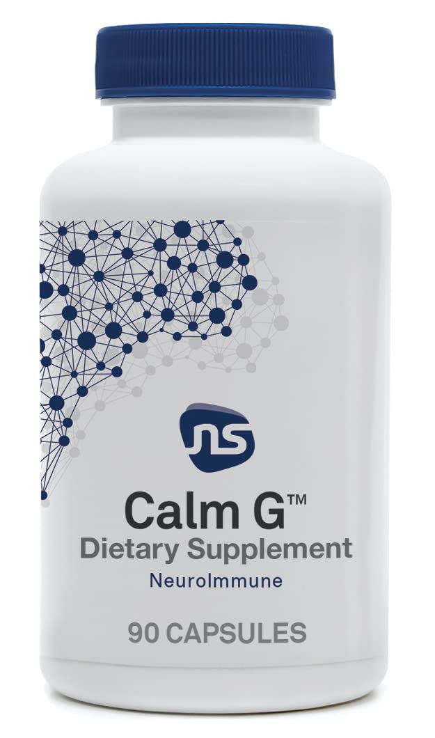 Neuroscience Calm G Immune Support & Calm Aid Supplement, 90 ct | Promotes Stress Resilience & Mitochondrial Function, L-Theanine, CoQ10 & Antioxidants