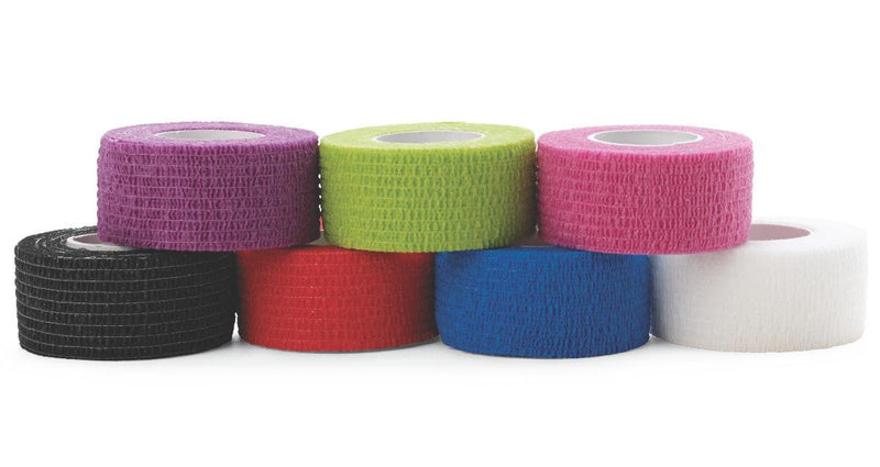 Medline Self-Adherent Cohesive Wrap Bandage, Latex-Free, 1" x 5 Yards, Assorted Color, Pack of 30 - BeesActive Australia
