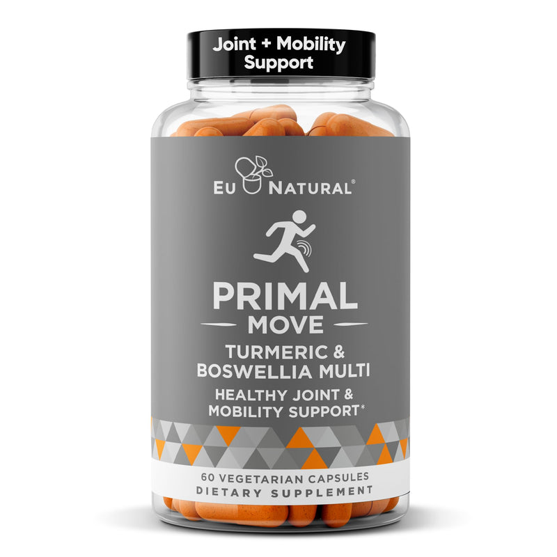 Eu Natural Joint Support Supplement for Women & Men, 60 Veg Capsules | Advanced support for whole-body mobility, flexibility & joint comfort with Turmeric, Boswellia, Ginger & Boron