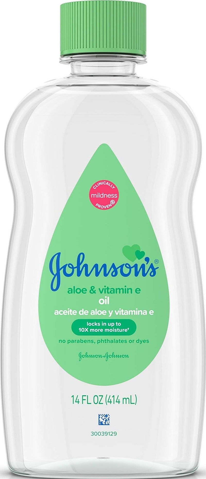 Johnson's Baby Johnson & Johnson Baby Oil, Aloe Vera & Vitamin E, Multicolor, 14 Fl Oz 14 Fl Oz (Pack of 1)