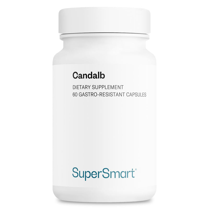 Supersmart - Candalb - with Lactobacillus Acidophilus, Rhamnosus & Inulin - Probiotics & Prebiotics Supplements - Help Balance Intestinal & Intimate Microflora | Non-GMO & Gluten Free - 60 DRCaps