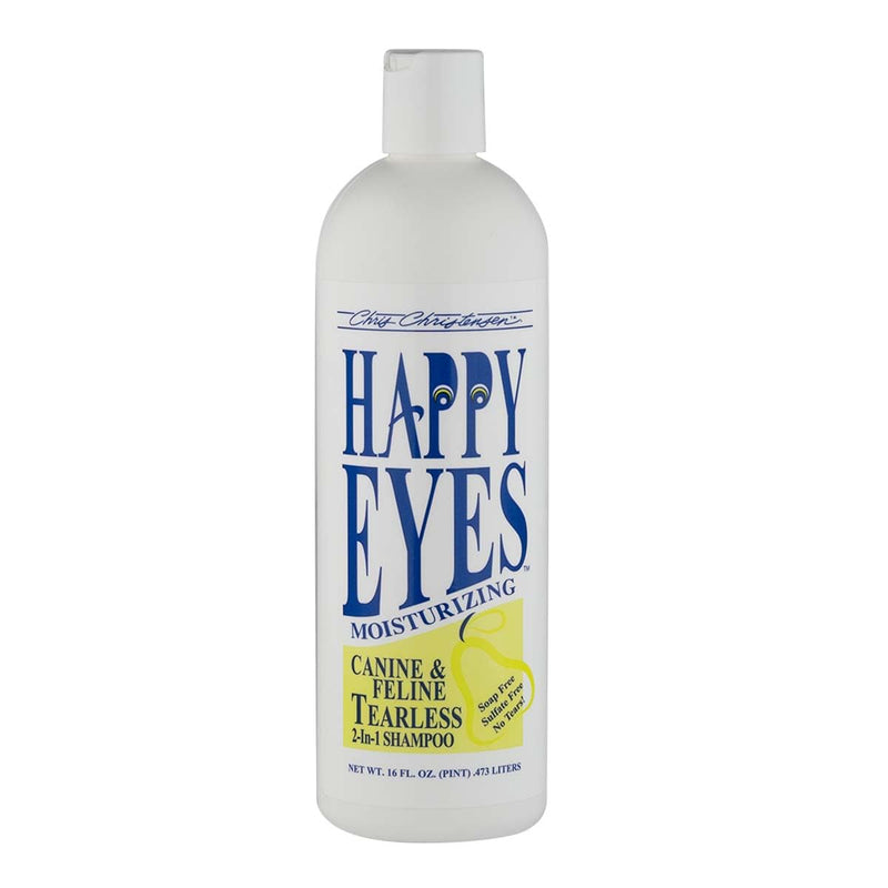 Chris Christensen Happy Eyes Ultra Concentrated Tearless Dog Shampoo and Conditioner, Makes up to 5 Bottles, Groom Like a Professional, Hypo-Allergenic, No Tears, All Coat Types, Made in USA, 16 oz 16 Ounce - PawsPlanet Australia