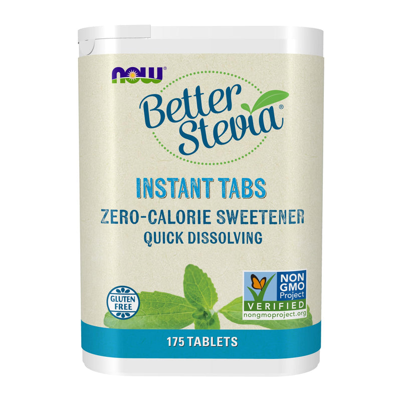 NOW Foods, Better Stevia Instant Tabs, Zero-Calorie Sweetener, Certified Non-GMO, Gluten-Free, 175 Tablets 175 Count (Pack of 1) - BeesActive Australia