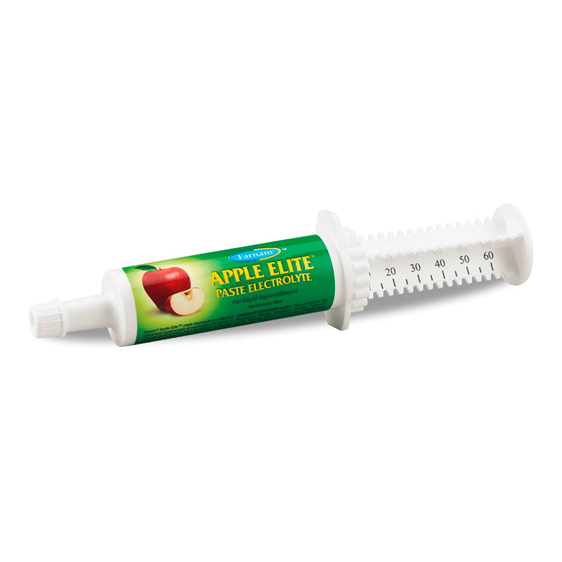 Farnam Apple Elite Horse Electrolyte Paste, Rapid replenisment of minerals lost in sweat during exercise, extreme weather and stressful conditions, 60 cc - BeesActive Australia