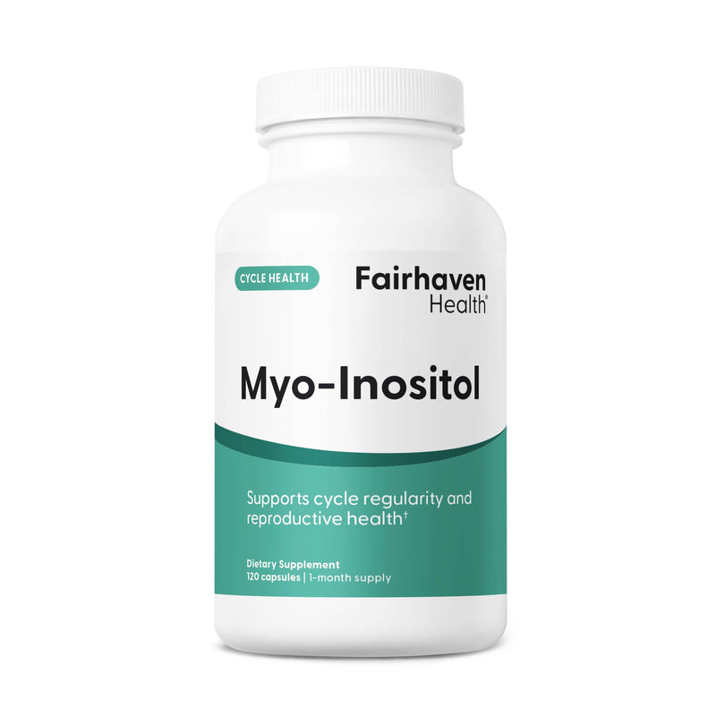 Fairhaven Health Myo-Inositol Supplement for Women and Men | Vitamin B8 2000mg | Vegan Inositol Powder Capsules | Gluten, Dairy and Soy Free | 120 Inositol Capsules 120 Count (Pack of 1) - BeesActive Australia