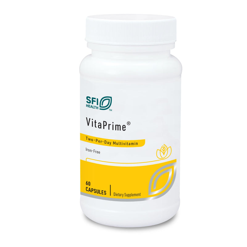 SFI Health Klaire Labs VitaPrime, 60 Capsules | Promote Immune Function & Support Nutritional Gaps, Iron Free Multivitamin for Women & Men