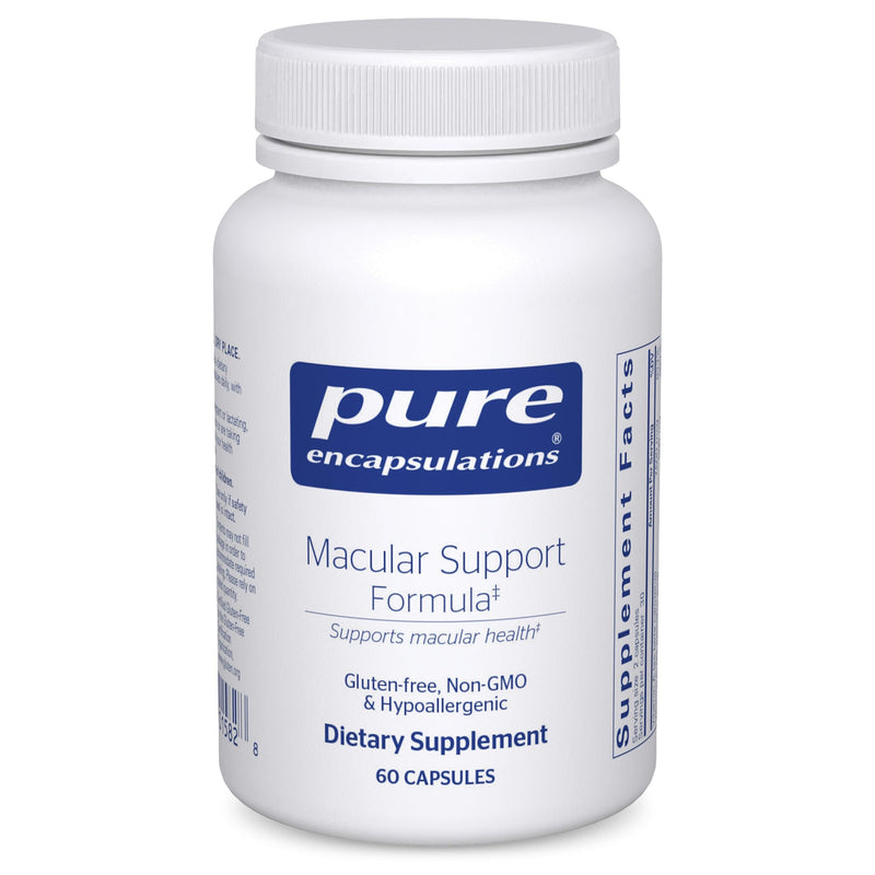 Pure Encapsulations Macular Support Formula, 60 Capsules | Hypoallergenic Supplement with Enhanced Antioxidant Formula for Healthy Eyes* 60 Count (Pack of 1)