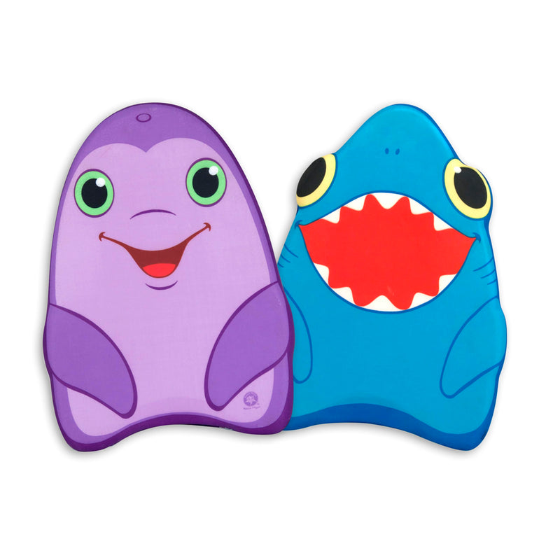 Melissa & Doug Sunny Patch Dolphin and Shark Kickboards - Learn-to-Swim Pool Toys (Set of 2) - BeesActive Australia
