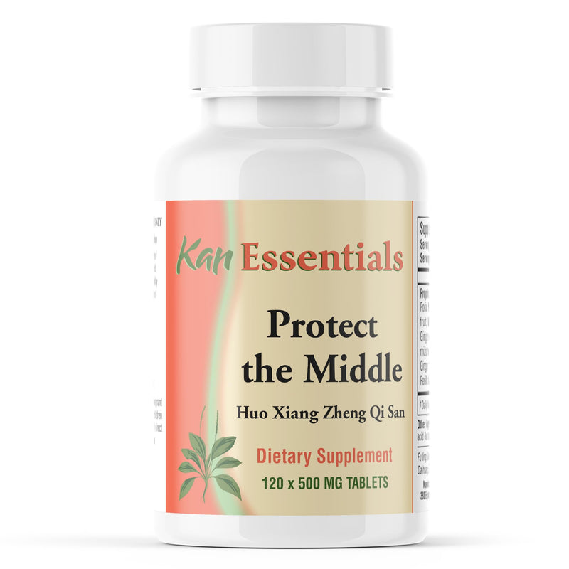 Kan Herb Company Protect the Middle – Traditional Chinese Herbal Blend for Dogs and Cats to Support Digestion, Appetite, and Gut Comfort, Herbal Supplement for Pets, 120 Tablets