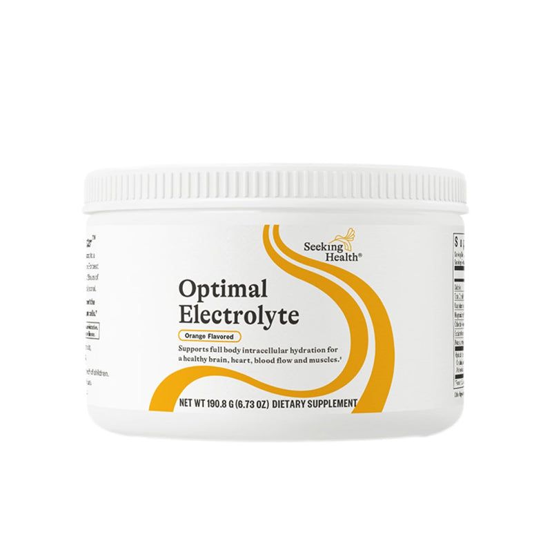 Seeking Health Optimal Electrolyte Powder, Orange Flavor, Healthy Energy and Endurance Support, Promotes Hydration and Healthy Muscles, Vegan and Vegetarian (30 Servings)*