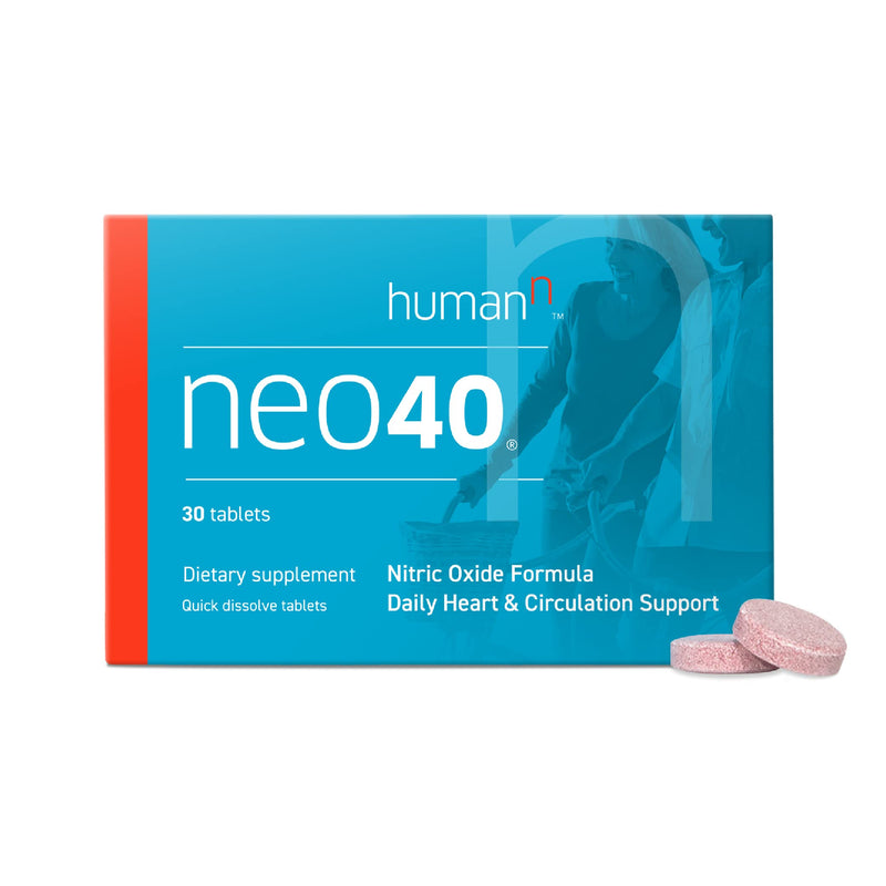 HumanN Neo40 Daily Heart & Blood Circulation Supplements to Boost Nitric Oxide - Supports Blood Pressure - from maker of SuperBeets -Includes 30 Dissolvable Tablets - Tasty Fruity Flavor - BeesActive Australia