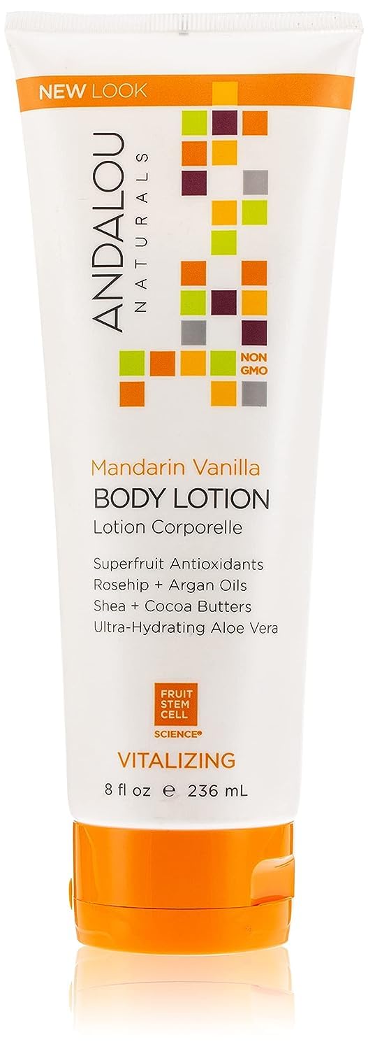 Andalou Naturals Body Lotion Ounce, Mandarin Vanilla Vitalizing, 8 Fl Oz - BeesActive Australia