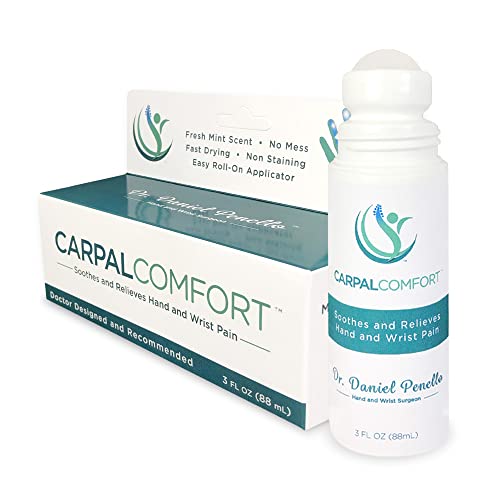 Carpal Tunnel Roll On for Wrist Pain and Hand Pain, 3 Fl Oz/88 mL