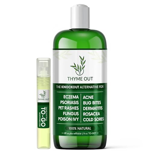 All Natural Eczema Treatment- Psoriasis Treatment - an All-in-One Solution for Acne, Dermatitis, Rosacea, Cold Sores, Pet Rashes, Bug Bites, and Poison Ivy - Anti-Itch Spray for Itchy Skin Relief Original 2 Piece Set (8 Fl Oz total)