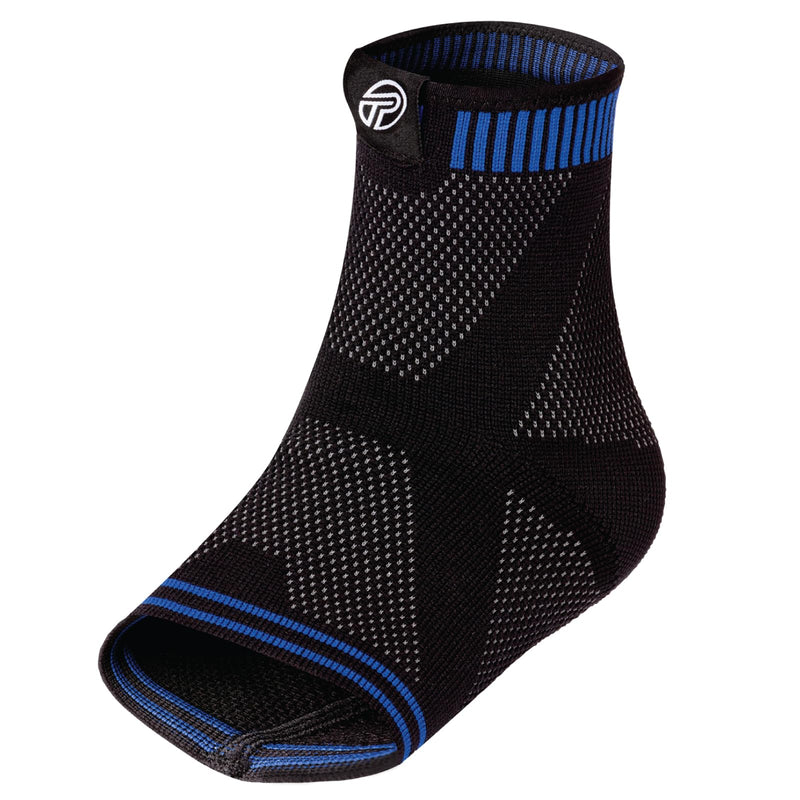 Pro-Tec Athletics 3D Flat Ankle Support, Custom Fit, Breathable Fabric, Multi-Directional Stretch for Support and Flexibility Large