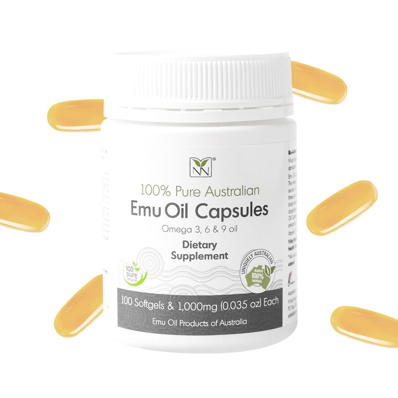 Y Not Natural Pure Emu Oil Capsules – Heart, Hair, Joint & Metabolism Support Supplement – Pharmaceutical Grade with CLA, Omega 3-6-9, Vitamins K2, A & E, 1000mg, 100 Capsules 100 Count (Pack of 1)