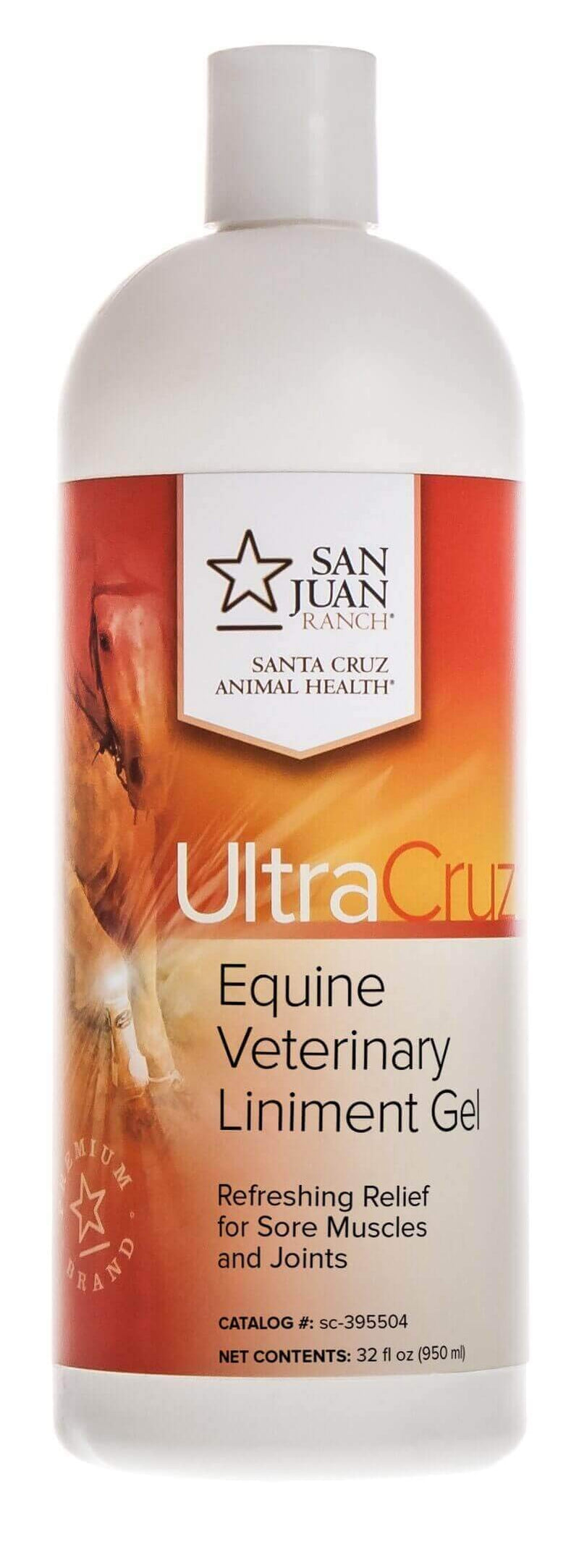 UltraCruz Veterinary Liniment Gel for Horses, 32 oz - BeesActive Australia