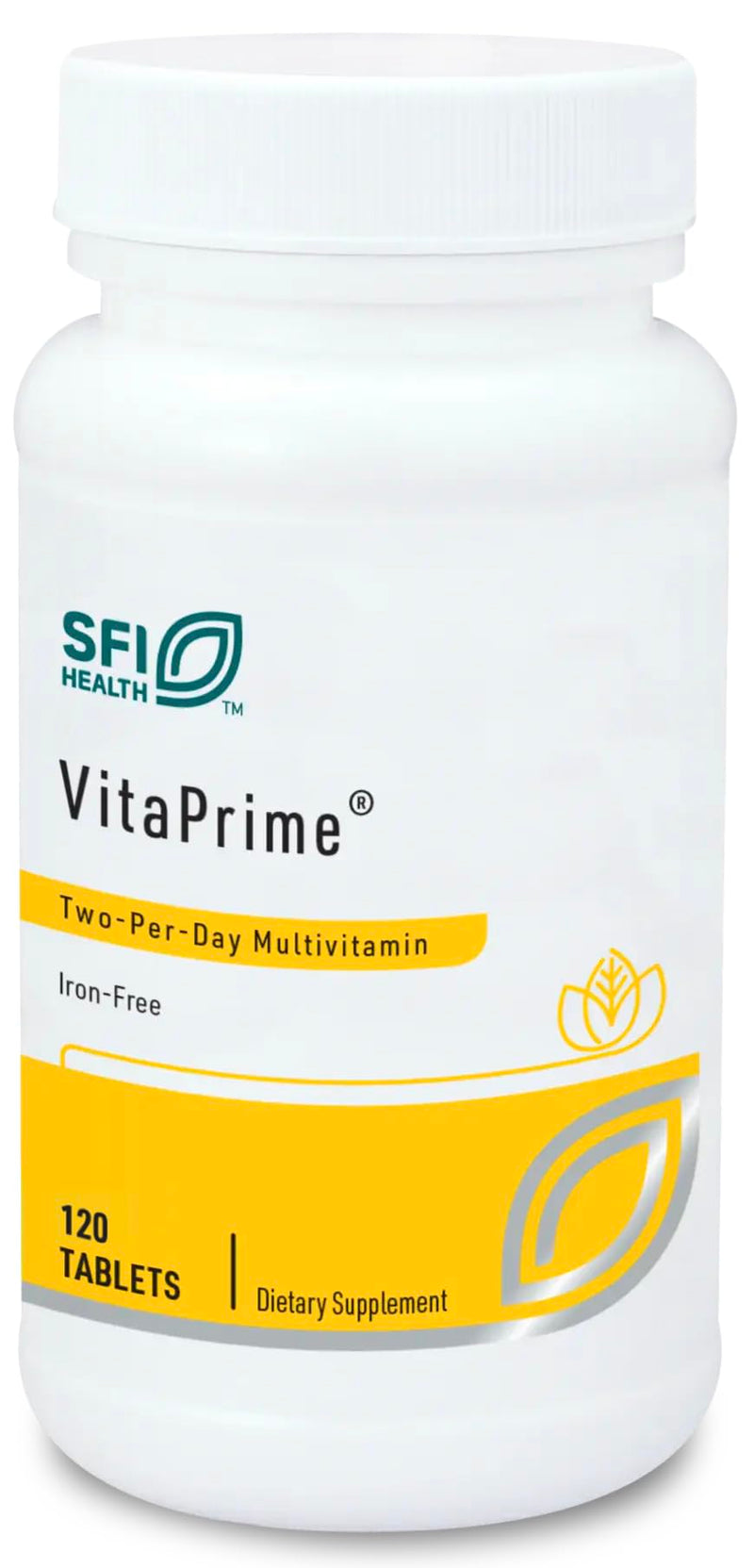 SFI Health Klaire Labs VitaPrime, 120 Tablets | Promote Immune Function & Support Nutritional Gaps, Iron Free Multivitamin for Women & Men 120 Count (Pack of 1)