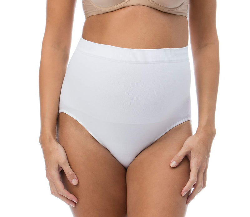 RelaxMaternity 5200 Cotton high-waist post pregnancy control underwear, 100% Made in Italy XX-Large White - BeesActive Australia