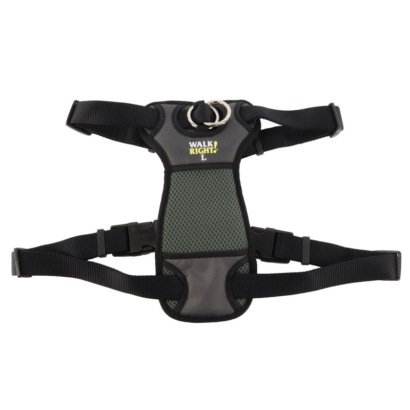 Coastal Pet Walk Right Front-Connect No-Pull Padded Dog Harness - Adjustable Dog Harness - Small & Large Dog Harness - Comfortable Harness for Dogs - Quality Dog Supplies - Black, LRG (26"-38") Large - 24"-38" girth - BeesActive Australia