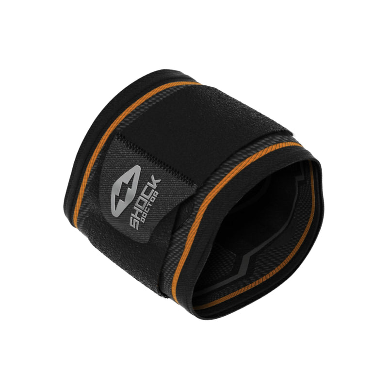 Shock Doctor Compression Knit Tennis/Golf Elbow Sleeve with Gel Support and Strap Adult-Medium Black/Grey - BeesActive Australia